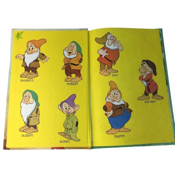 Snow White and the Seven Dwarfs Grolier 1994 Hardcover Book Disney Vintage u - Picture 6 of 12